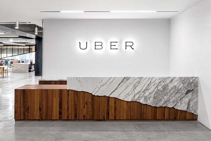 UBER(优步)公司背景墙设计